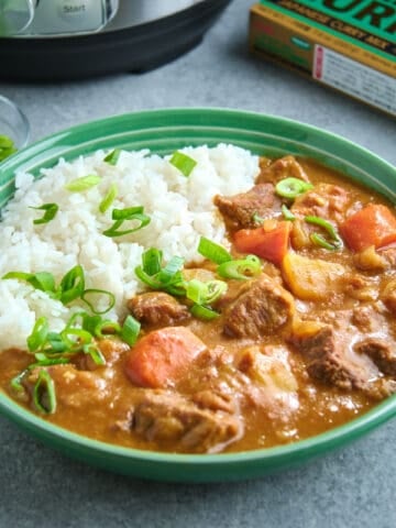 A bowl of Japanese Beef Curry with Rice