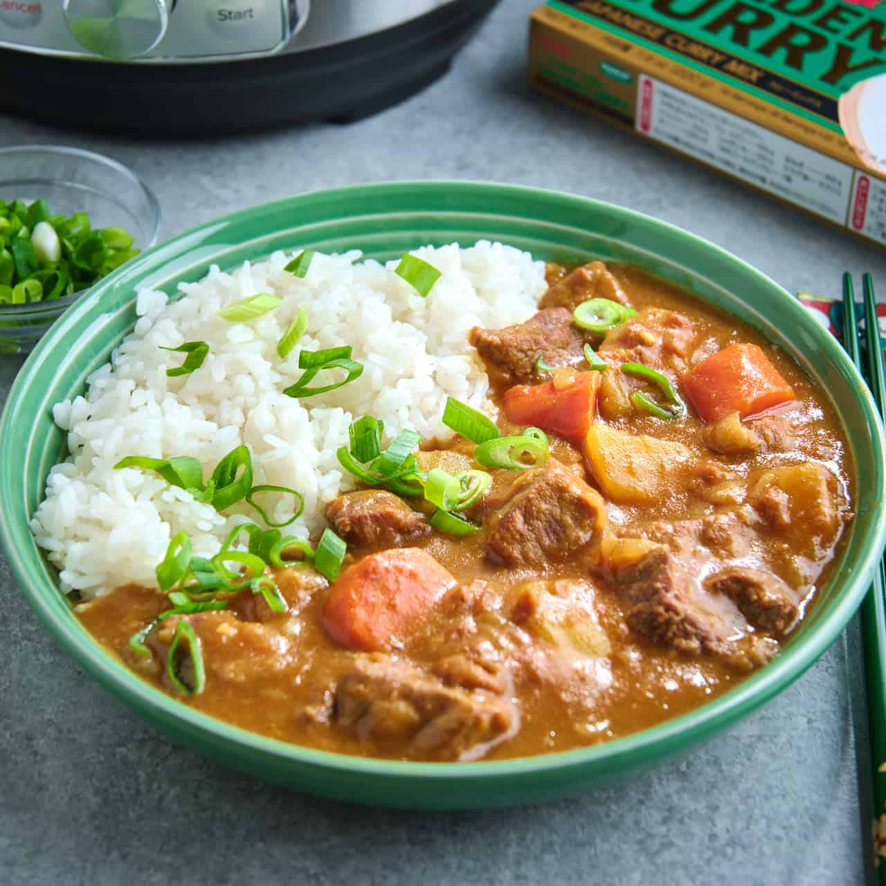 A bowl of Japanese Beef Curry with Rice