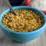 A bowl of lentil curry