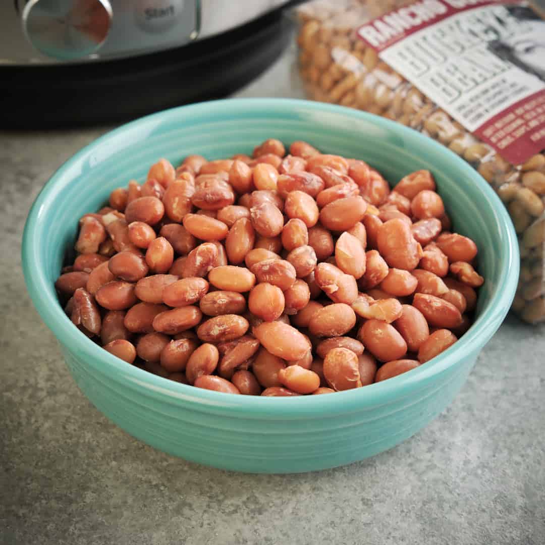 A bowl of Instant Pot Buckeye Beans