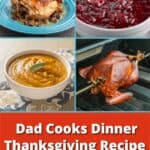 A collage of Thanksgiving recipe pictures