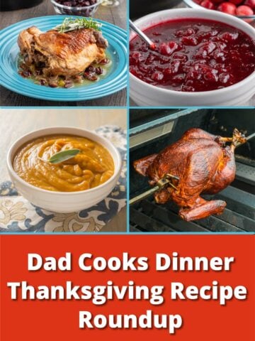 A collage of Thanksgiving recipe pictures