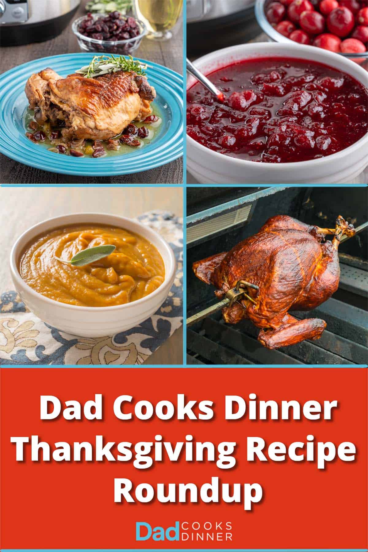 A collage of Thanksgiving recipe pictures