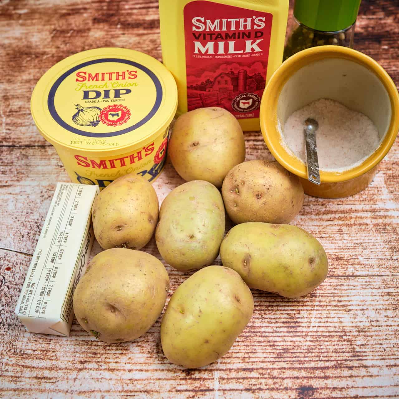 Ingredients for Instant Pot Mashed Potatoes