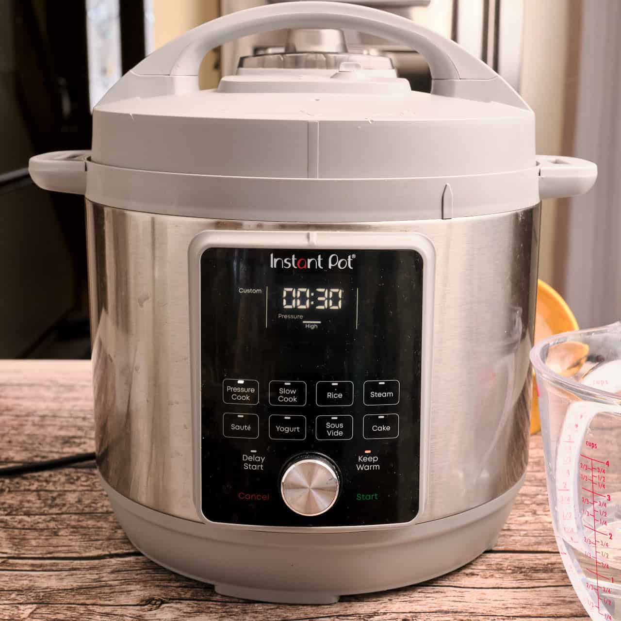 Pressure Cook for 30 minutes at high pressure with a 15 minute natural release