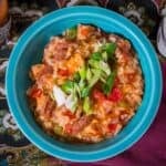 A bowl of Instant Pot Jambalaya