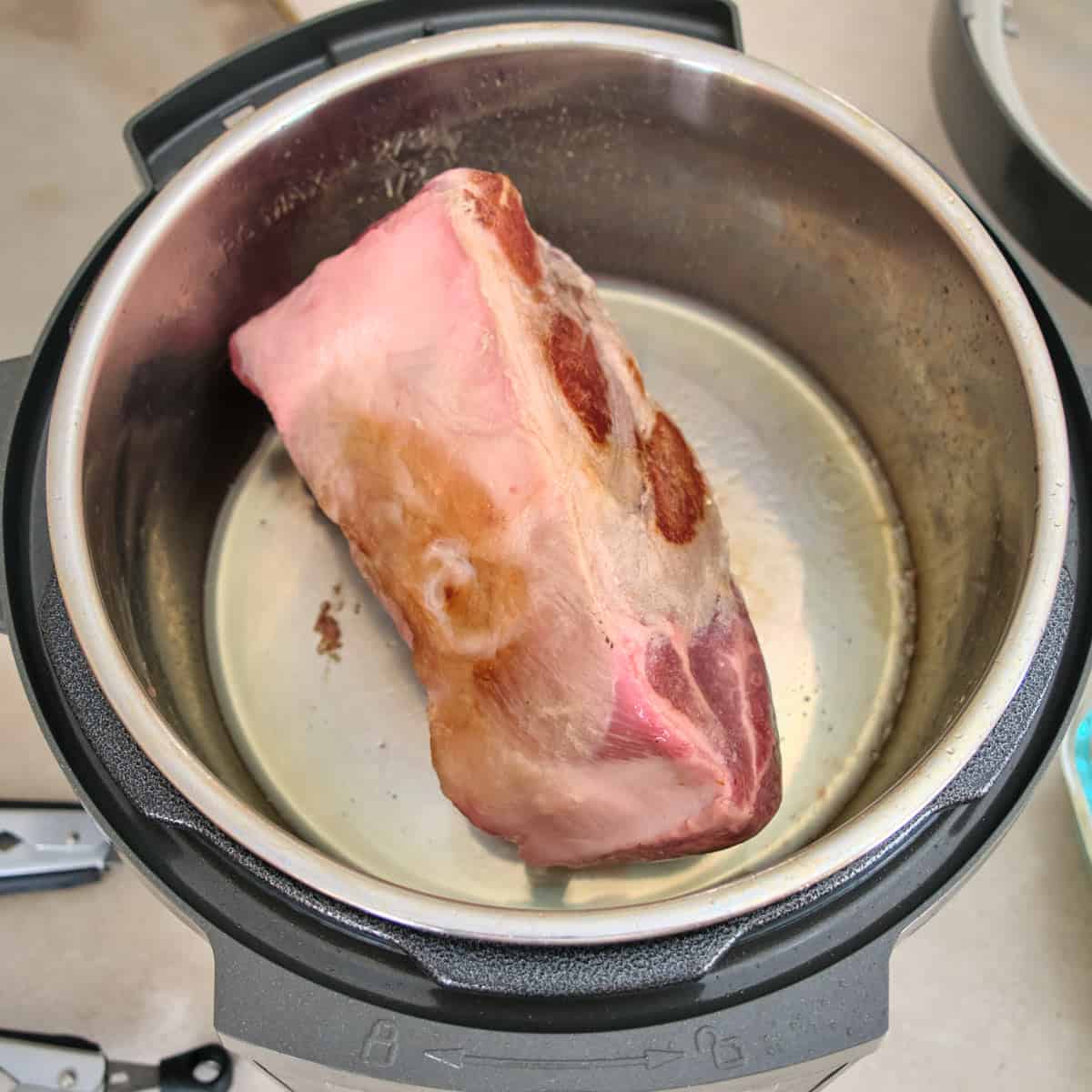 Browning the frozen roast