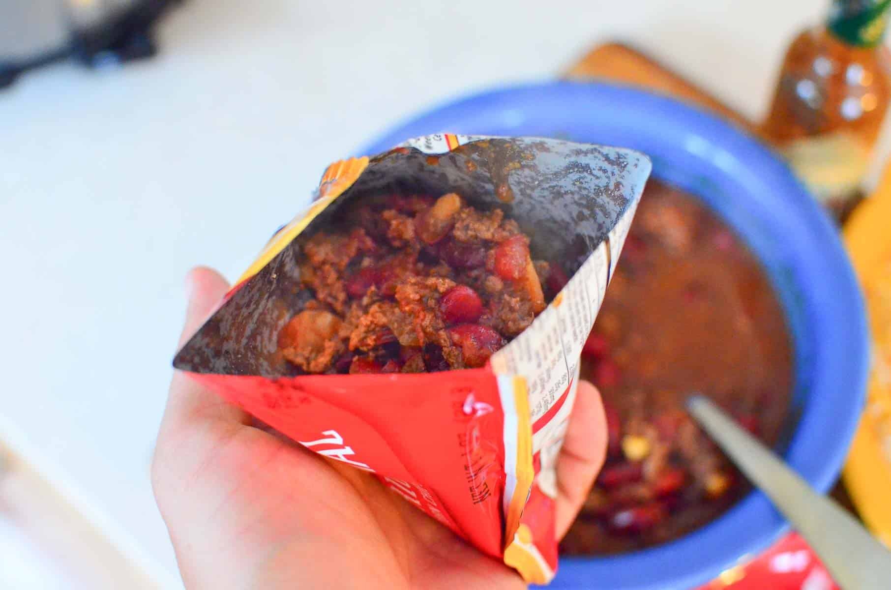 Chili in the Fritos bag