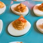 Kimchi Deviled Eggs