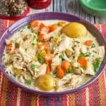 A bowl of Instant Pot Waterzooi