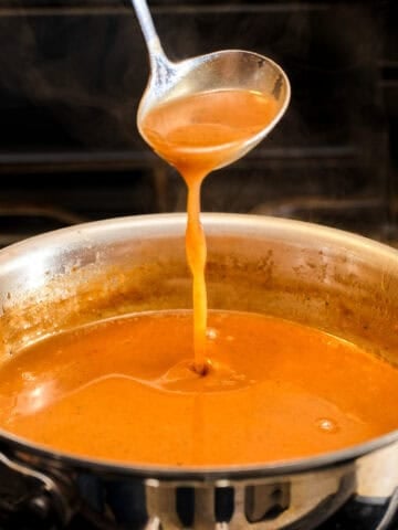 A pot of Instant Pot Beef Gravy