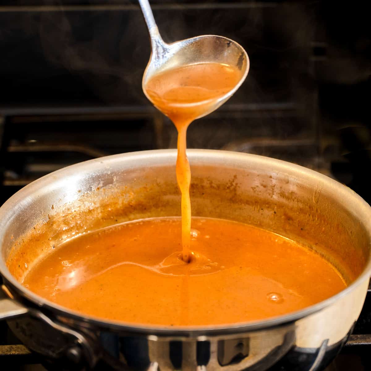 A pot of Instant Pot Beef Gravy
