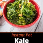 A bowl of Instant Pot Kale