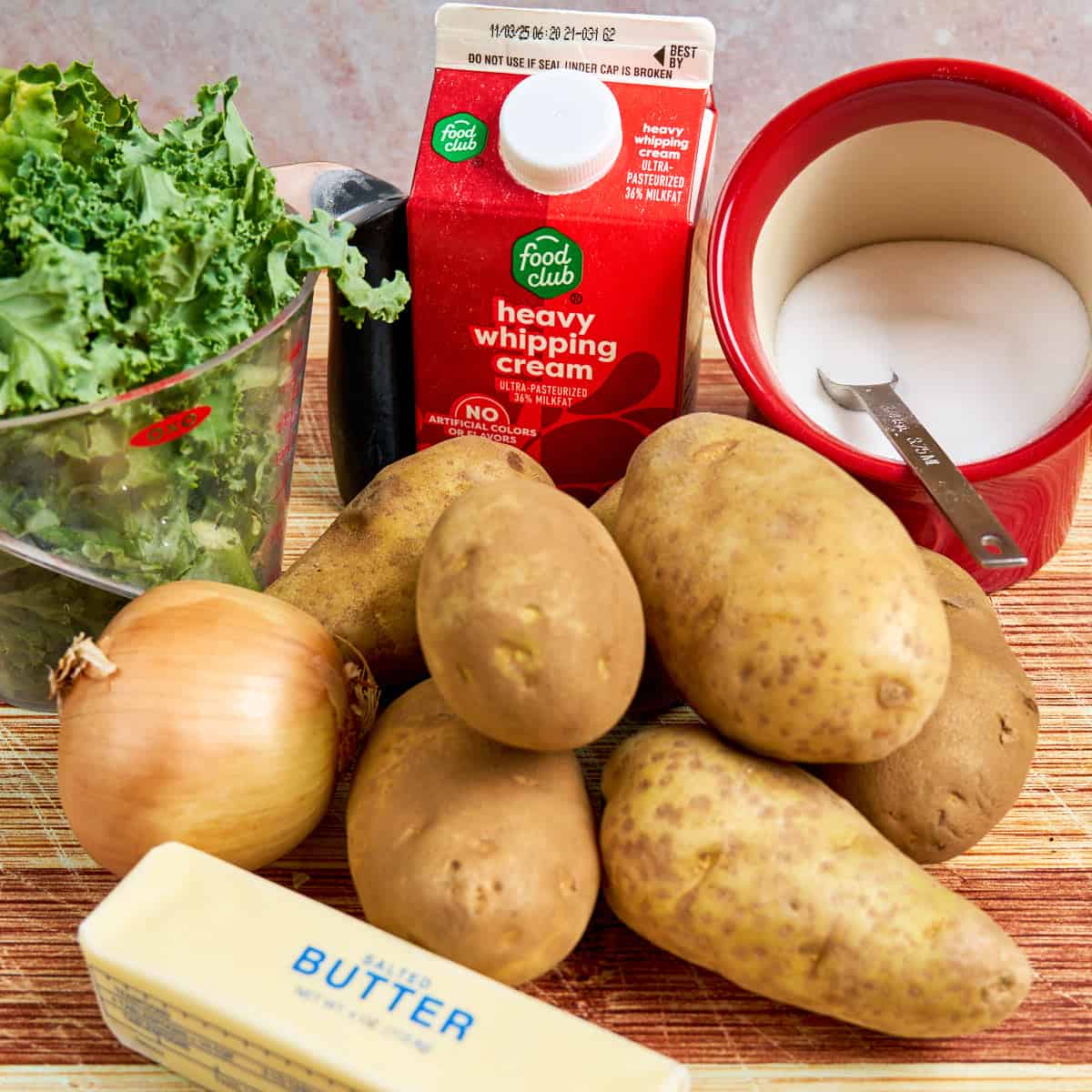 Ingredients for Instant Pot Stamppot