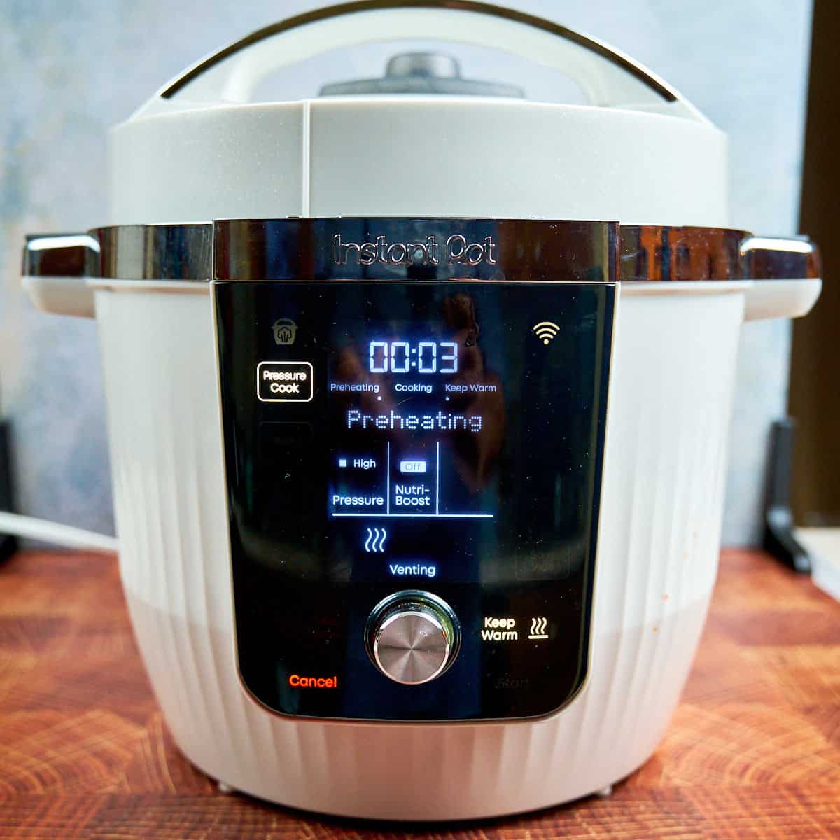 Pressure cook for 3 minutes with a Natural Release