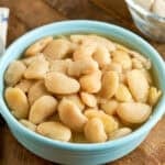 A bowl of Instant Pot Large Lima Beans