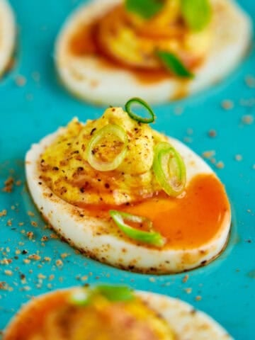 Instant Pot Cajun Deviled Eggs
