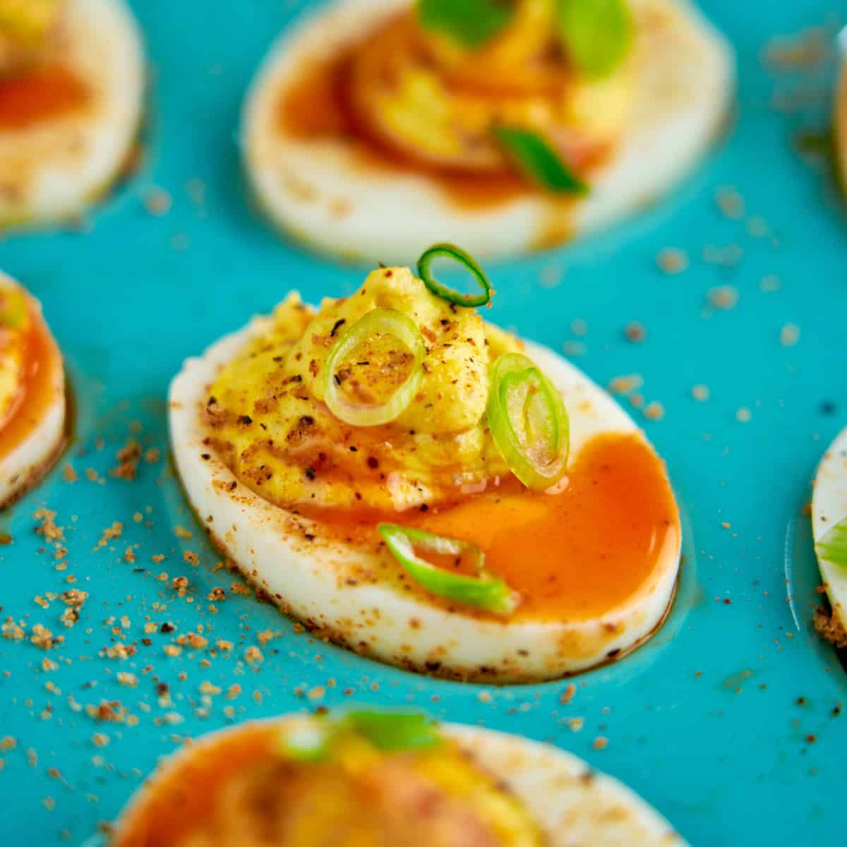 Instant Pot Cajun Deviled Eggs