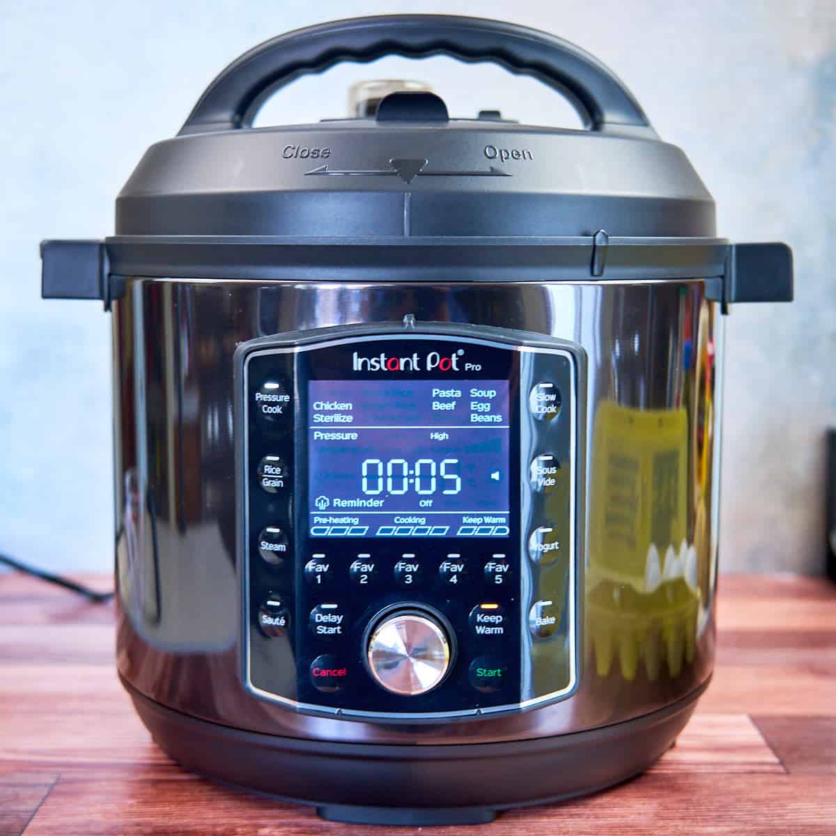 Pressure Cook for 5 minutes with a 5 minute natural release