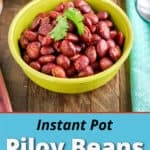 A bowl of Instant Pot Piloy beans