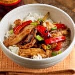 A bowl of Hoisin Chicken Stir Fry