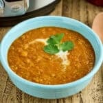 Bowl of Curry Red Lentil Soup