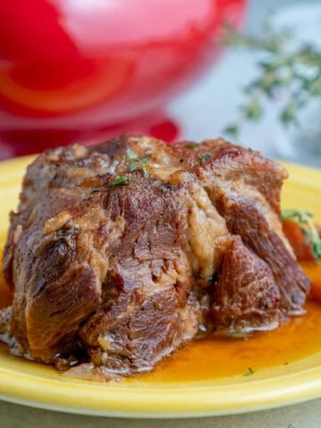 A piece of German mustard pork roast