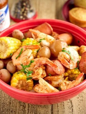 A bowl of Shrimp Boil