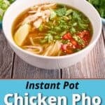 A bowl of chicken pho